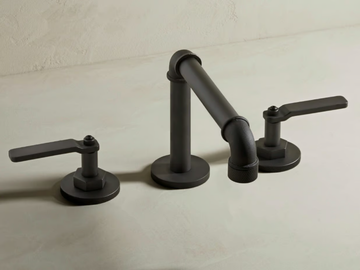 ELAN VITAL - 3 hole brass washbasin tap by The Watermark Collection - view 2